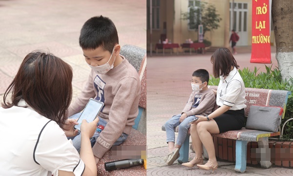 Học sinh lớp 1-6 Hà Nội đi học: Bố đưa con đến nhầm trường, trò không nhận ra cô