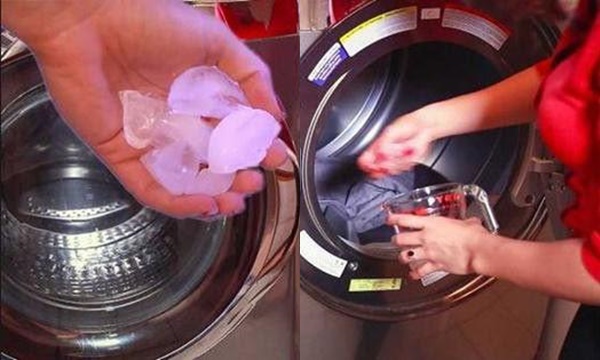 Thả vài viên đá lạnh vào máy giặt, tưởng hoang đường nhưng biết rồi ai cũng muốn làm thử