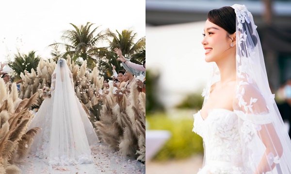 Minh Hằng và chồng đại gia bật khóc trong đám cưới