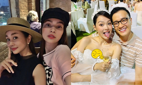 Fan đặt dấu hỏi khi Thanh Hằng vắng bóng trong đám cưới Minh Hằng, vào Facebook thấy check-in kèm status cực lạ