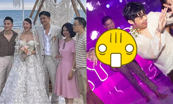 Chồng Minh Hằng khoe body ướt sũng tại tiệc hồ bơi