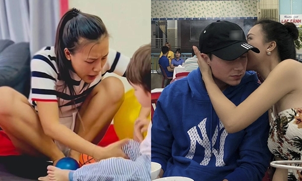 Hoàng Oanh tâm trạng vì quý tử bị ốm, thái độ của chồng Tây mới đáng bàn