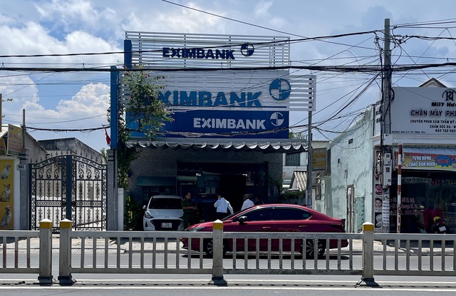 Ngân hàng Eximbank tại phường 11, TP Vũng Tàu, nơi xảy ra vụ cướp
