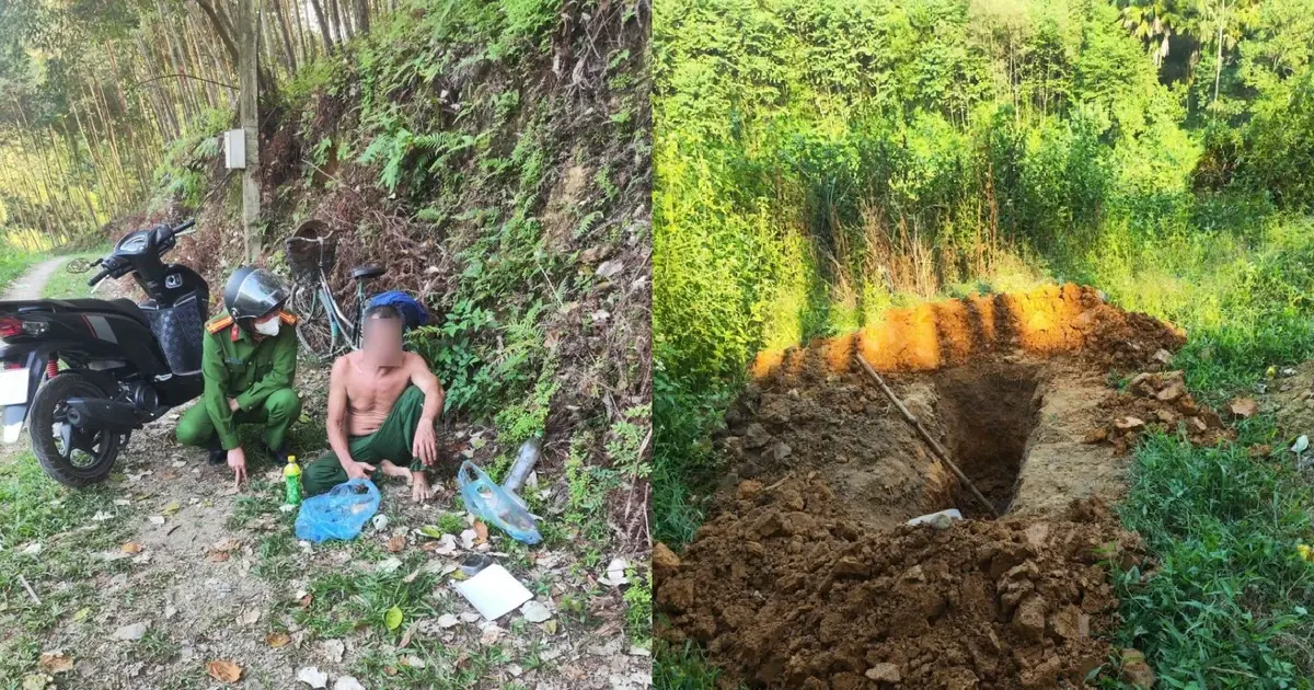 Kịp thời ngăn người đàn ông ở Phú Thọ tự đào huyệt chôn mình