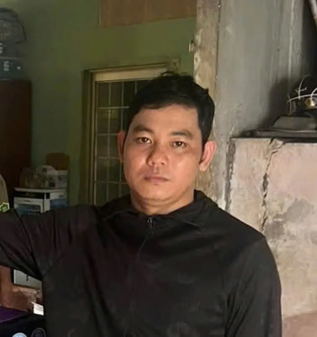Phạm Hữu Nghĩa tại cơ quan điều tra. Ảnh: Phước Thanh