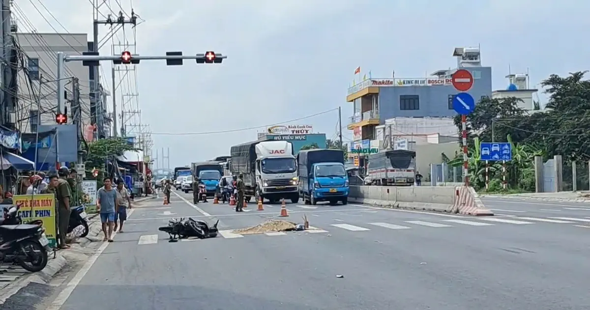 Tai nạn gần cầu Rạch Miễu 2, một phụ nữ tử vong