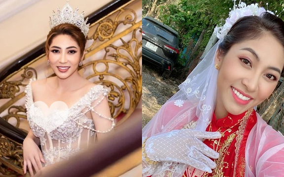 Hoa hậu Đại Dương Đặng Thu Thảo bất ngờ khoe ảnh cưới