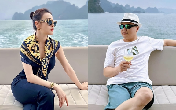 Phương Oanh trưng trổ đường cong, Shark Bình liền tay khen bạn gái một câu mà ai đọc cũng đỏ mặt
