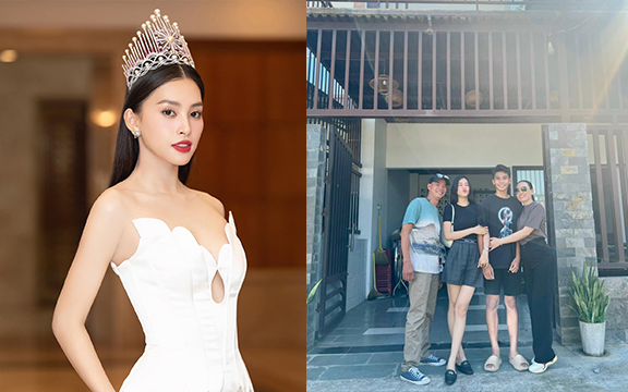 Vừa rộ tin đồn hẹn hò với ông chủ Trung Nguyên, Hoa hậu Tiểu Vy đã tậu nhà tiền tỷ tặng bố mẹ