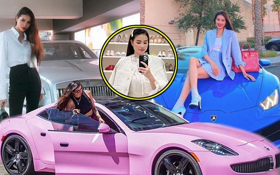 Mãn nhãn với dàn siêu xe hơn 80 tỷ của Hoa hậu Phạm Hương tại Mỹ