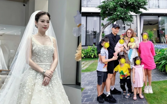 Hot mom Hằng Túi mặc váy cưới hơn nửa tỷ giống Son Ye Jin, rộ nghi vấn lên xe hoa lần 3 ở tuổi U40