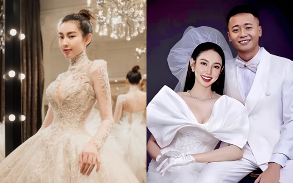 Rò rỉ ảnh cưới của Quang Linh Vlogs và Thùy Tiên