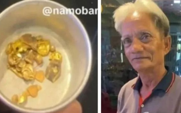 Nhân viên nhà tang lễ gom răng vàng từ tro cốt để đúc thành thỏi
