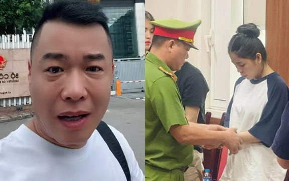 Tôn Bằng xuất hiện trước cổng cơ quan chức năng sau gần 2 tháng Hằng Du Mục bị bắt
