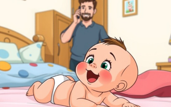 Trong 10 giây, chỉ người tinh tế mới nhận ra lỗi sai của người bố khi chăm con sơ sinh ở bức hình