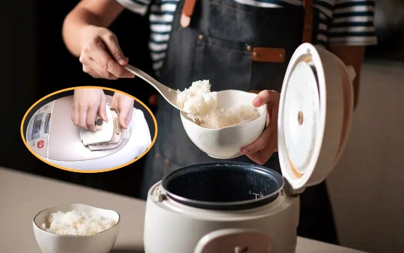 Trên nồi cơm điện có 4 nơi dễ 