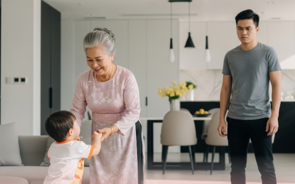 Tôi hết lòng chăm cháu để con gái đi công tác, con rể nói 2 câu khiến tôi tối sầm mặt