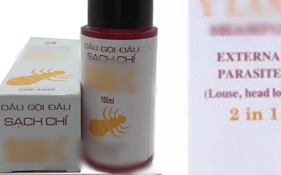 Thu hồi 2 lô dầu gội đầu trị chấy chứa thuốc diệt côn trùng