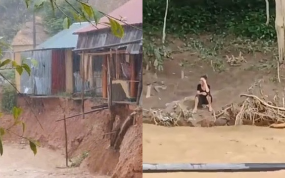 Sạt lở cô lập 7.000 dân, người phụ nữ mắc kẹt bên sông suốt 2 ngày