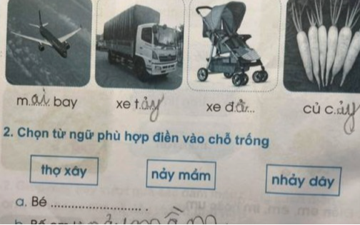 Bài tập Tiếng Việt của học sinh lớp 1 khiến phụ huynh "đau đầu": "Nhà tôi vậy, nhà bạn cũng thế thôi"