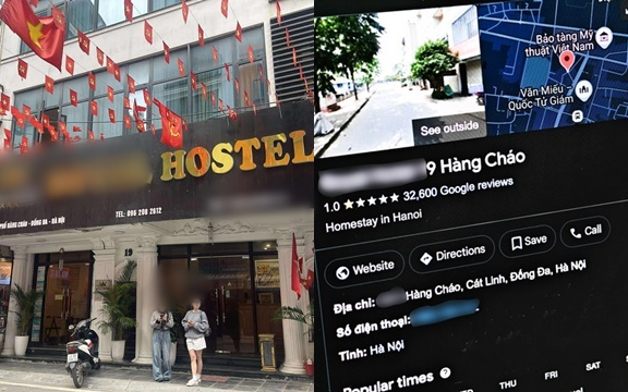 Google xóa 30.000 đánh giá 1 sao ở khách sạn Hàng Cháo ‘đuổi khách’