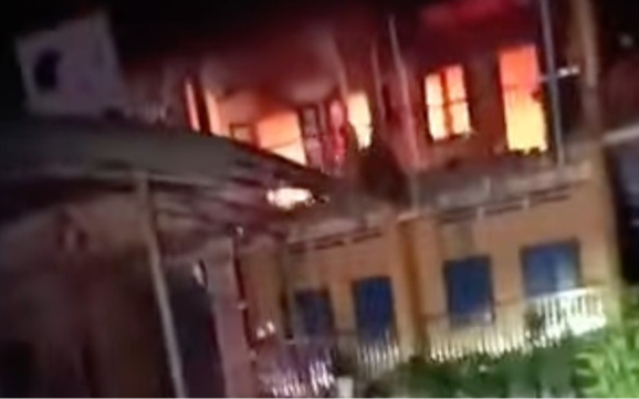 Cháy tầng 2 trường mầm non ở Lào Cai