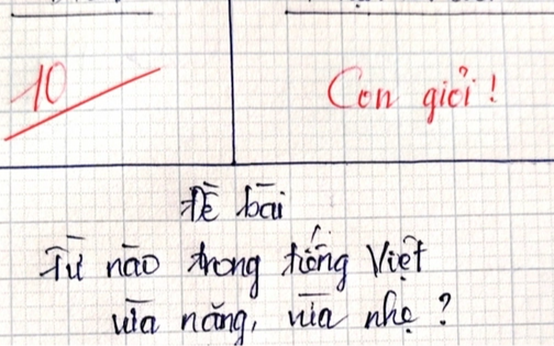 Từ nào trong Tiếng Việt vừa nặng, vừa nhẹ? - Trả lời đúng, bạn lọt top 1% người thông minh nhất!