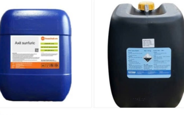 Mưa lũ cuốn trôi 100 can hóa chất axit sunfuric độc hại ra môi trường