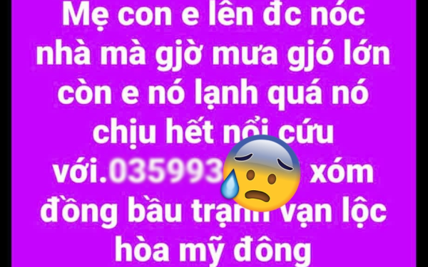 Ám ảnh đoạn video không hình của 3 mẹ con ngồi trên nóc nhà cầu cứu suốt nhiều giờ