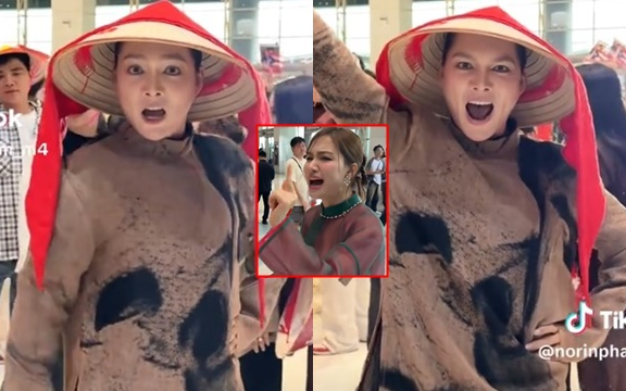 Đi sang Thái cổ vũ Hương Giang, Phạm Thoại gây náo loạn sân bay, Hòa Minzy cũng có hành động không kém phần ái ngại