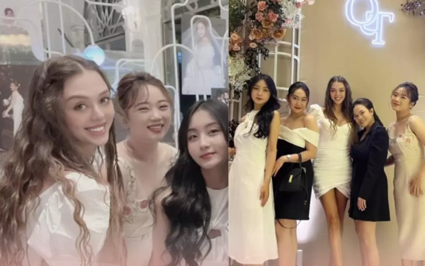 Vợ Tây của Bùi Tiến Dũng gây tranh cãi vì nghi vấn mặc lại váy cưới của mình đi dự đám cưới người khác