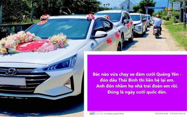 Tài xế ở Quảng Ninh lên mạng tìm "họ nhà trai" trong đám cưới ở Hưng Yên: Sự cố đón nhầm hài hước