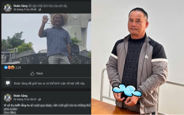 Bài đăng cuối cùng gây ám ảnh của Đoàn Văn Sáng trước khi bị bắt vì giết Nguyễn Xuân Đạt ở Lạng Sơn