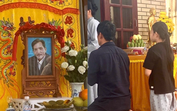 Con trai và con gái về dự tang lễ diễn viên Thương Tín
