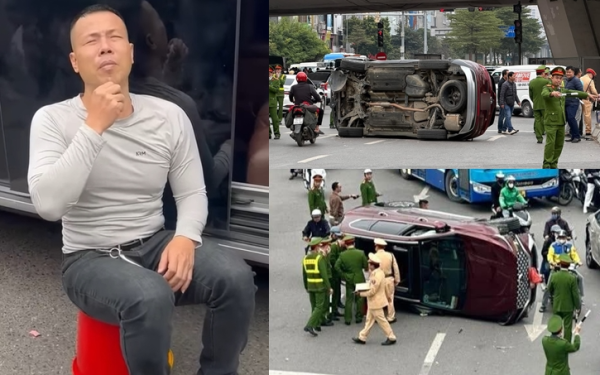 Vụ ô tô con lật ngửa ở Ngã Tư Sở, Hà Nội: Tài xế dương tính với ma túy