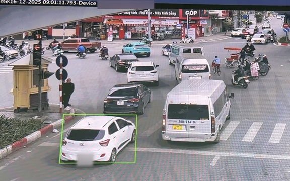 Camera AI có thể truy vết xe vi phạm trong 75 ngày
