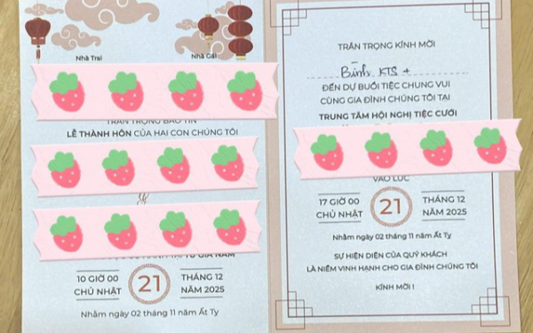 Chiếc thiệp cưới thị phi nhất cõi mạng hôm nay: Chuyện nhỏ như con kiến nhưng phơi bày vị thế trong gia đình