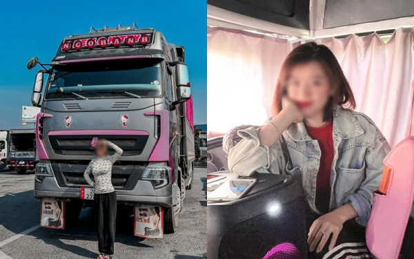 Nữ TikToker lái xe tải bị phạt tiền vì dừng giữa đường để cãi nhau với xe ngược chiều