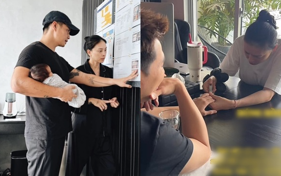 Ngô Thanh Vân 46 tuổi chăm con sơ sinh quá kĩ: Tự cắt móng tay cho khách đến thăm bé, dán quy định kín phòng