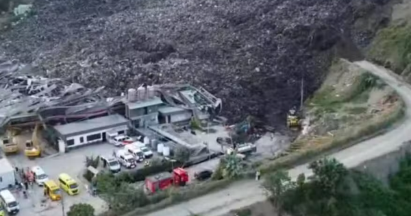Sạt lở núi rác khổng lồ, 1 người tử vong, 38 người mất tích