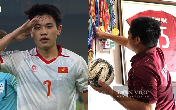 Bố của tiền đạo Nguyễn Đình Bắc: “Ngày trước đều gọi nó là Bắc còi, vì nó nhỏ lắm"