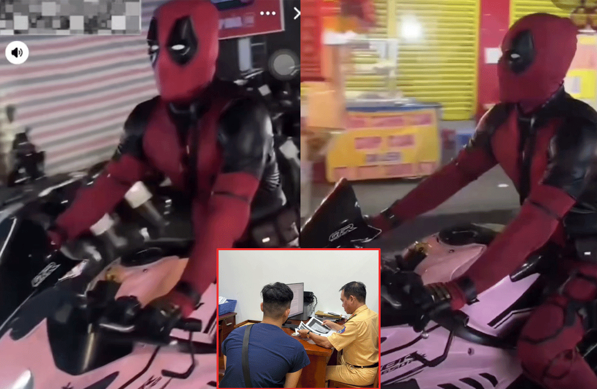 Danh tính ‘siêu anh hùng Marvel’ lái xe phân khối lớn không đội mũ bảo hiểm vừa bị công an xử phạt