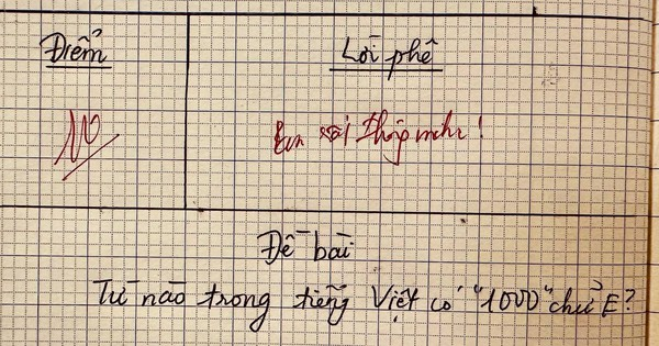 Từ tiếng Việt nào có 1000 chữ E - 99,9% người không trả lời đúng!
