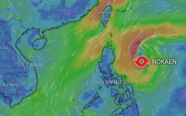 Bão Nokaen đổi hướng trong 24 giờ tới, ảnh hưởng ra sao tới đất liền Việt Nam?