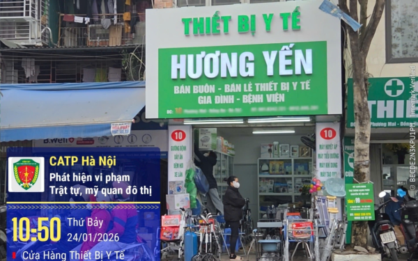 KHẨN: 186 trường hợp vi phạm trật tự đô thị, trật tự công cộng và vệ sinh môi trường bị phạt nguội
