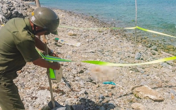 Điều tra vụ phát hiện đoạn chân người trên bờ biển ở Khánh Hòa
