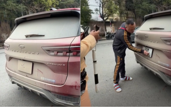 Biển số xe bị che bẩn do trời mưa, chủ xe có đáng bị phạt 22 triệu đồng?