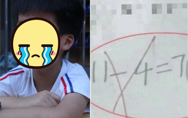 Con làm phép tính "11 - 4 = 7" bị cô giáo gạch đỏ, mẹ tưởng cô chấm sai, bức xúc chất vấn và cái kết ngỡ ngàng