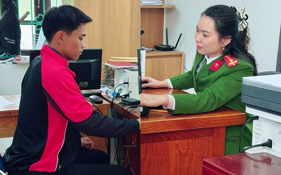 Viral ảnh Đình Bắc bất ngờ xuất hiện ở trụ sở Công an xã