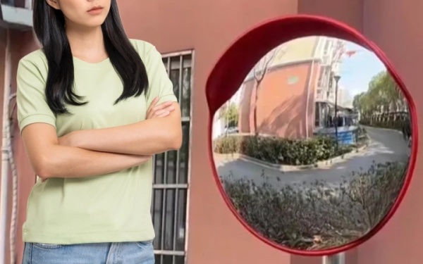 Tai nạn hàng loạt do người phụ nữ tự ý chỉnh gương cầu lồi cho hợp phong thủy